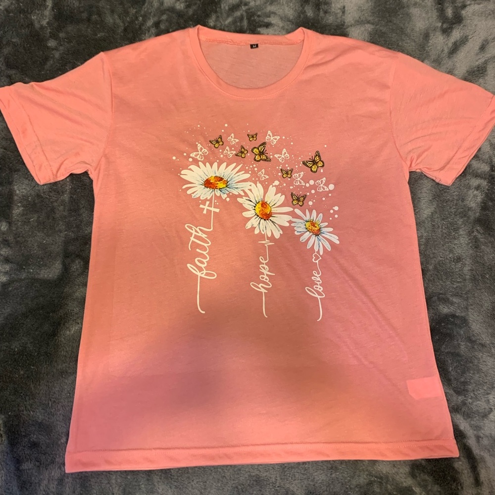 pink graphic tee